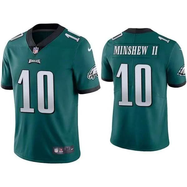 Men Philadelphia Eagles 10 Gardner Minshew II Nike Green Vapor Limited NFL Jersey